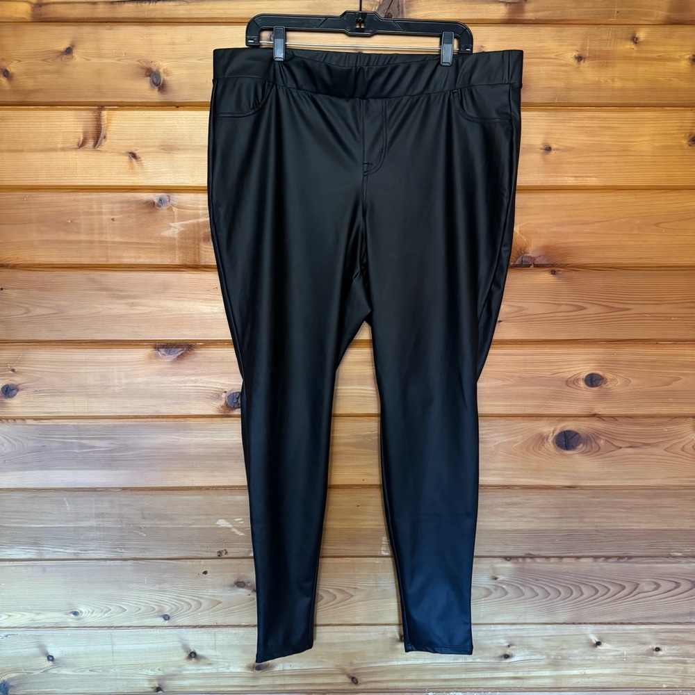 Torrid Black Faux Leather Lightweight Pants | Size 3 (3x)